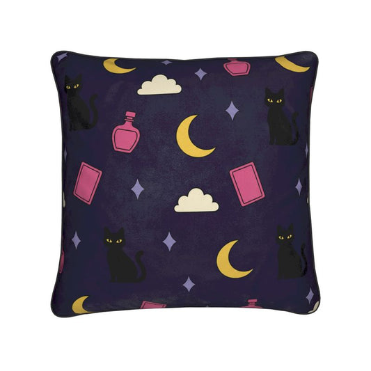 Night Ritual — Coven & Celestial Velvet Cushion