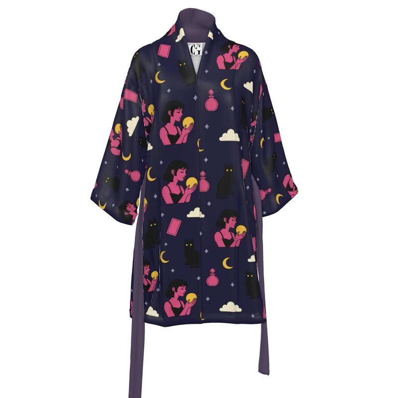 Night Ritual — Oracle Silk Kimono