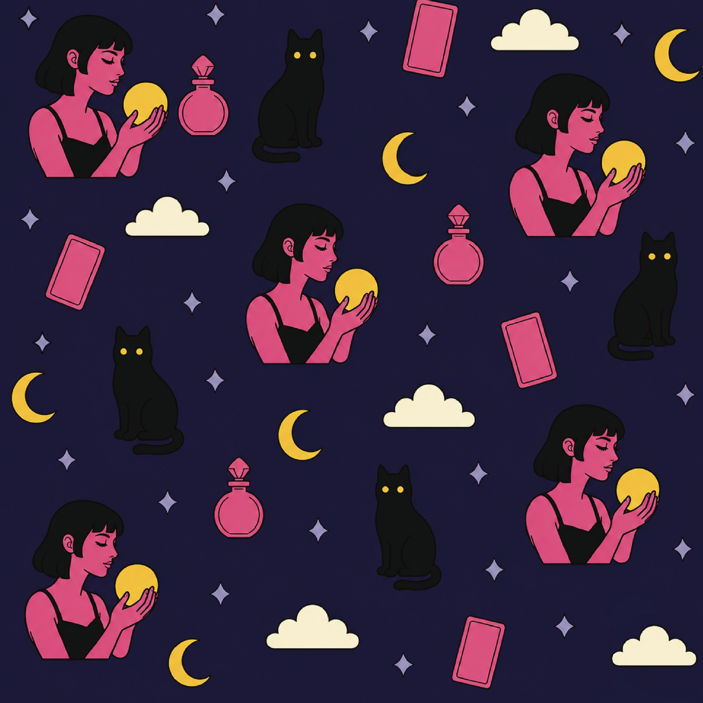 Night Ritual — Oracle, Coven & Celestial Silk Doona Set - Limited Edition