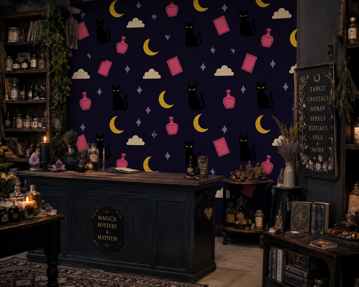 Night Ritual: Coven Wallpaper Catherine Gomersall Studio